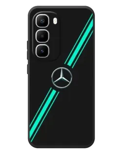 Чехол для Infinix Hot 60 Pro Plus с картинкой «Спортивные линии Mercedes»