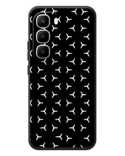Чехол для Infinix Hot 60 Pro Plus с картинкой «Mercedes паттерн звезд»
