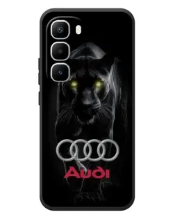 Чехол для Infinix Hot 60 Pro Plus с картинкой «Пантера и Audi»