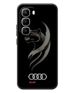 Чехол для Infinix Hot 60 Pro Plus с картинкой «Графика — пантера и Audi»