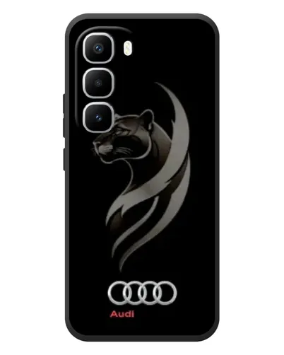 Чехол для Infinix Hot 60 Pro Plus с картинкой «Графика — пантера и Audi» Чехол для Infinix Hot 60 Pro Plus с картинкой «Графика — пантера и Audi»
