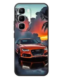 Чехол для Infinix Hot 60 Pro Plus с картинкой «Audi — закат»