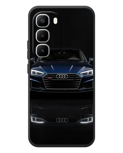 Чехол для Infinix Hot 60 Pro Plus с картинкой «Audi — ночное отражение» Чехол для Infinix Hot 60 Pro Plus с картинкой «Audi — ночное отражение»