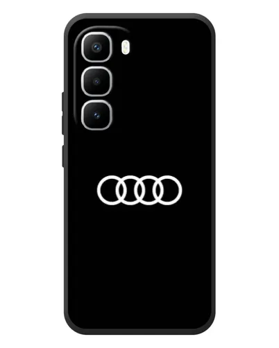 Чехол для Infinix Hot 60 Pro Plus с картинкой «Audi White Logo» Чехол для Infinix Hot 60 Pro Plus с картинкой «Audi White Logo»