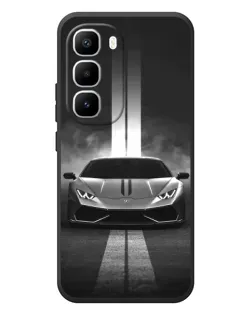 Чехол для Infinix Hot 60 Pro Plus с картинкой «Lamborghini симметрия дорог»
