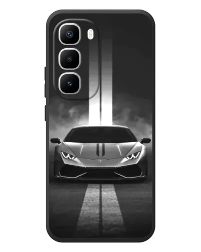 Чехол для Infinix Hot 60 Pro Plus с картинкой «Lamborghini симметрия дорог»