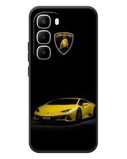 Чехол для Infinix Hot 60 Pro Plus с картинкой «Lamborghini желтый акцент»