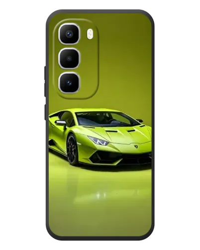 Чехол для Infinix Hot 60 Pro Plus с картинкой «Салатовый Lamborghini Huracan»