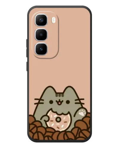 Чохол для Infinix Hot 60 Pro Plus з картинкою «Кавовий Пушин» Чохол для Infinix Hot 60 Pro Plus з картинкою «Кавовий Пушин»