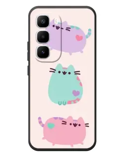 Чохол для Infinix Hot 60 Pro Plus з картинкою «Pusheen тріо»