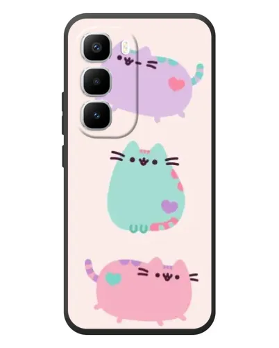 Чохол для Infinix Hot 60 Pro Plus з картинкою «Pusheen тріо» Чохол для Infinix Hot 60 Pro Plus з картинкою «Pusheen тріо»