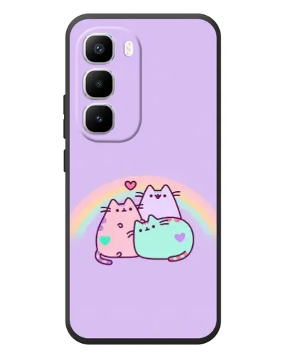 Чохол для Infinix Hot 60 Pro Plus з картинкою «Веселкові Пушини» Чохол для Infinix Hot 60 Pro Plus з картинкою «Веселкові Пушини»