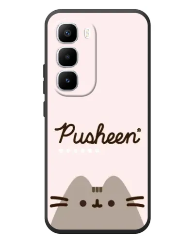 Чохол для Infinix Hot 60 Pro Plus з картинкою «Pusheen логотип» Чохол для Infinix Hot 60 Pro Plus з картинкою «Pusheen логотип»