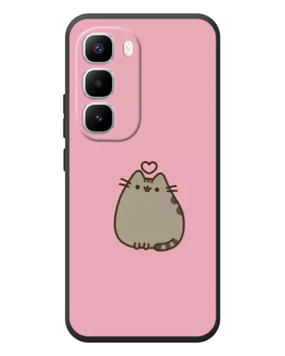 Чохол для Infinix Hot 60 Pro Plus з картинкою «Pusheen серце» Чохол для Infinix Hot 60 Pro Plus з картинкою «Pusheen серце»