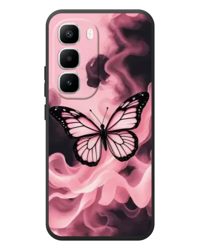 Чехол для Infinix Hot 60 Pro Plus с картинкой «Бабочка в дыму»
