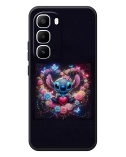 Чехол для Infinix Hot 60 Pro Plus с картинкой «Stitch в цветах»