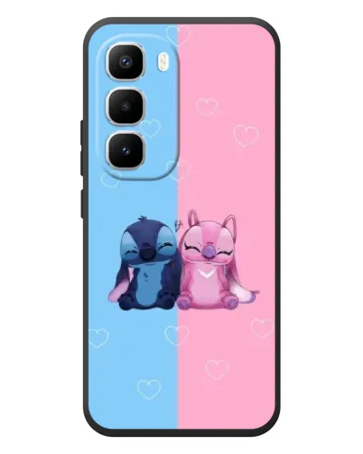 Чехол для Infinix Hot 60 Pro Plus с картинкой «Stitch и Angel Love»