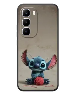 Чехол для Infinix Hot 60 Pro Plus с картинкой «Стич на коричневом фоне»