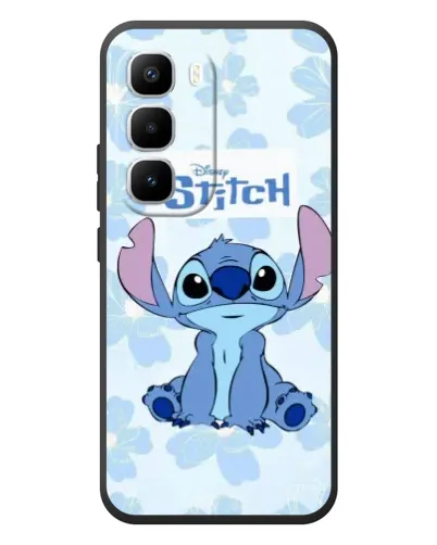 Чехол для Infinix Hot 60 Pro Plus с картинкой «Stitch среди цветов»