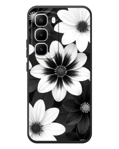 Чехол для Infinix Hot 60 Pro Plus с картинкой «Монохромные астры» Чехол для Infinix Hot 60 Pro Plus с картинкой «Монохромные астры»