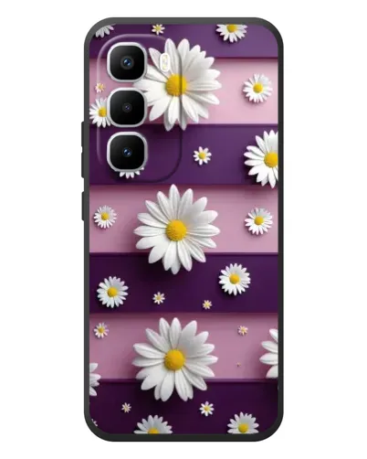 Чехол для Infinix Hot 60 Pro Plus с картинкой «Ромашки на фиолетовом» Чехол для Infinix Hot 60 Pro Plus с картинкой «Ромашки на фиолетовом»