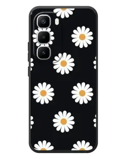 Чохол для Infinix Hot 60 Pro Plus з картинкою «Ромашки на чорному» Чохол для Infinix Hot 60 Pro Plus з картинкою «Ромашки на чорному»