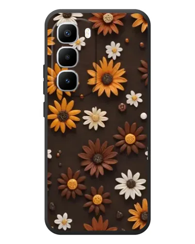 Чехол для Infinix Hot 60 Pro Plus с картинкой «Узор из маленьких подсолнухов» Чехол для Infinix Hot 60 Pro Plus с картинкой «Узор из маленьких подсолнухов»