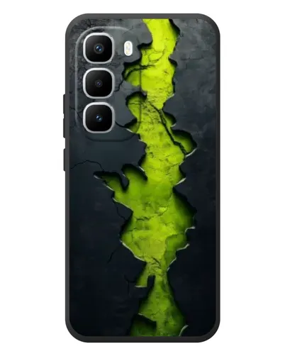 Чехол для Infinix Hot 60 Pro Plus с картинкой «Салатовый разлом скалы» Чехол для Infinix Hot 60 Pro Plus с картинкой «Салатовый разлом скалы»