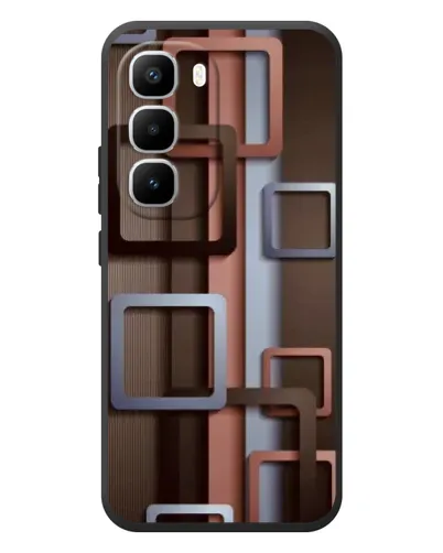 Чехол для Infinix Hot 60 Pro Plus с картинкой «Коричневые объемные квадраты» Чехол для Infinix Hot 60 Pro Plus с картинкой «Коричневые объемные квадраты»
