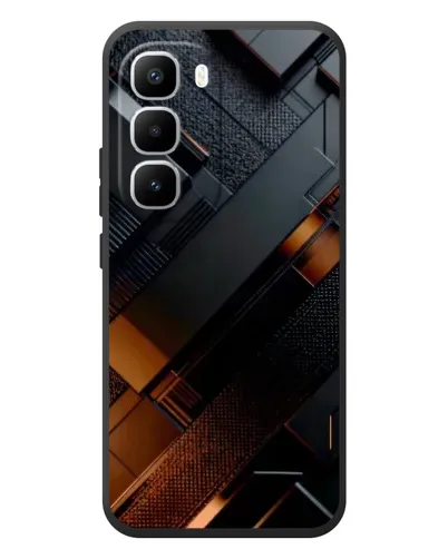 Чехол для Infinix Hot 60 Pro Plus с картинкой «Черные геометрические блоки» Чехол для Infinix Hot 60 Pro Plus с картинкой «Черные геометрические блоки»