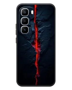 Чехол для Infinix Hot 60 Pro Plus с картинкой «Kрасная лавовая трещина»