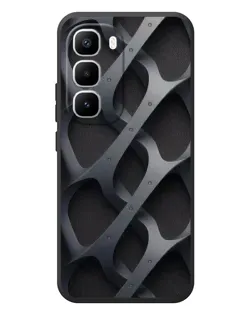 Чехол для Infinix Hot 60 Pro Plus с картинкой «Объемное серое плетение»