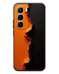 Чехол для Infinix Hot 60 Pro Plus с картинкой «Оранжевый разлом»