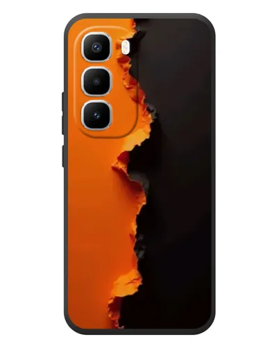 Чехол для Infinix Hot 60 Pro Plus с картинкой «Оранжевый разлом» Чехол для Infinix Hot 60 Pro Plus с картинкой «Оранжевый разлом»
