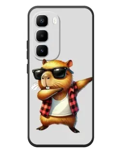 Чехол для Infinix Hot 60 Pro Plus с картинкой «Капибара рэпер даб»