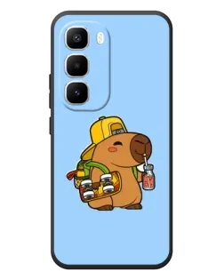 Чехол для Infinix Hot 60 Pro Plus с картинкой «Капибара на скейте»