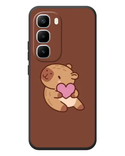 Чехол для Infinix Hot 60 Pro Plus с картинкой «Капибара с сердцем» Чехол для Infinix Hot 60 Pro Plus с картинкой «Капибара с сердцем»