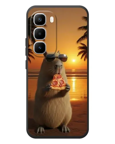 Чехол для Infinix Hot 60 Pro Plus с картинкой «Капибара с пиццей» Чехол для Infinix Hot 60 Pro Plus с картинкой «Капибара с пиццей»