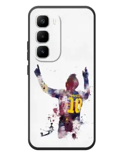 Чехол для Infinix Hot 60 Pro Plus с картинкой «Акварельный Месси Барселона»