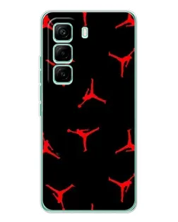 Чехол для Infinix Hot 60 Pro с картинкой «Jordan Red Pattern» Чехол для Infinix Hot 60 Pro с картинкой «Jordan Red Pattern»