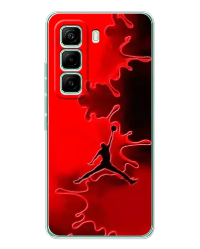 Чехол для Infinix Hot 60 Pro с картинкой «Jordan Red Smoke»