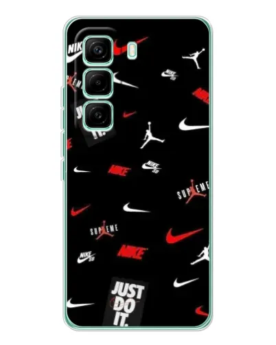 Чехол для Infinix Hot 60 Pro с картинкой «Nike Mix Pattern»