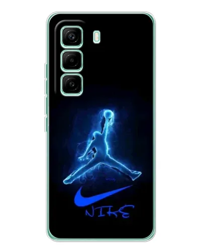 Чехол для Infinix Hot 60 Pro с картинкой «Jordan Neon Blue»