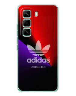 Чехол для Infinix Hot 60 Pro с картинкой «Adidas Red Neon»