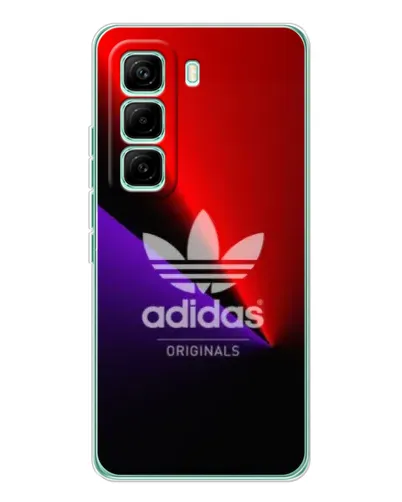 Чехол для Infinix Hot 60 Pro с картинкой «Adidas Red Neon» Чехол для Infinix Hot 60 Pro с картинкой «Adidas Red Neon»