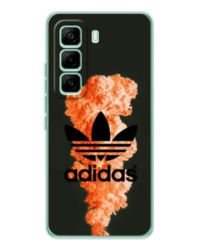 Чехол для Infinix Hot 60 Pro с картинкой «Оранжевый дым Adidas» Чехол для Infinix Hot 60 Pro с картинкой «Оранжевый дым Adidas»