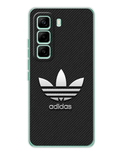 Чехол для Infinix Hot 60 Pro с картинкой «Adidas Карбоновая текстура» Чехол для Infinix Hot 60 Pro с картинкой «Adidas Карбоновая текстура»