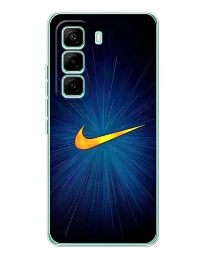 Чехол для Infinix Hot 60 Pro с картинкой «Синий пульс Nike» Чехол для Infinix Hot 60 Pro с картинкой «Синий пульс Nike»