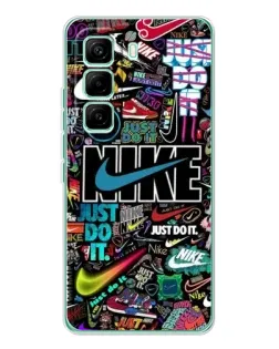 Чохол для Infinix Hot 60 Pro з картинкою «Яскравий колаж Nike» Чохол для Infinix Hot 60 Pro з картинкою «Яскравий колаж Nike»