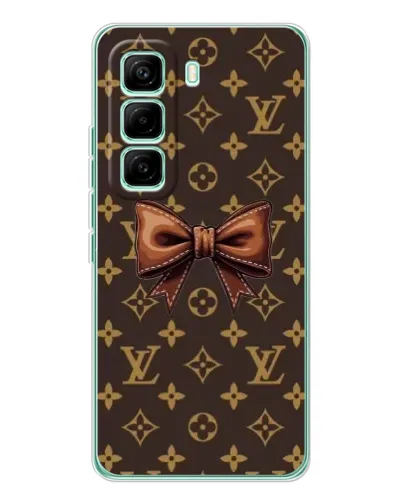 Чехол для Infinix Hot 60 Pro с картинкой «LV с бантом»